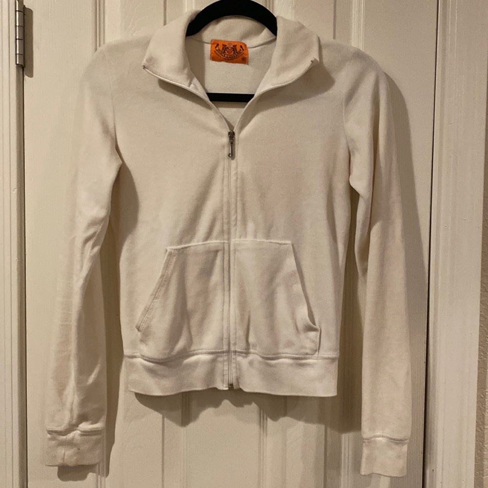 White juicy velour jacket